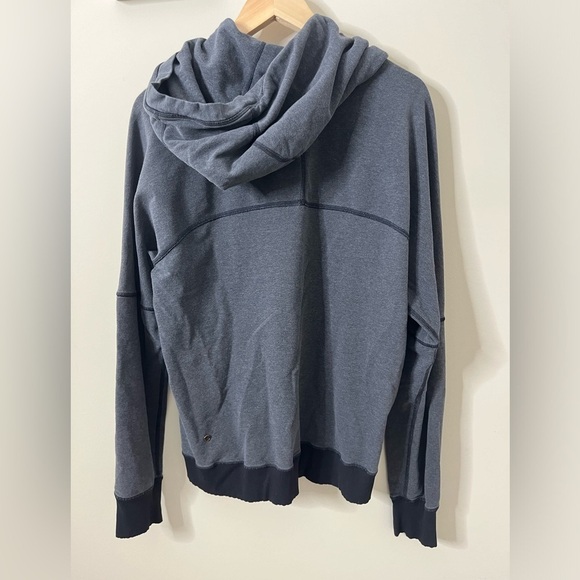 Lululemon Thick Hooded Sweatshirt Size 8 Front-Side Zips Gray - Picture 2 of 9